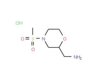 [4-(Methylsulfonyl)morpholin-2-yl]methylaminehydrochloride - chemical structure image