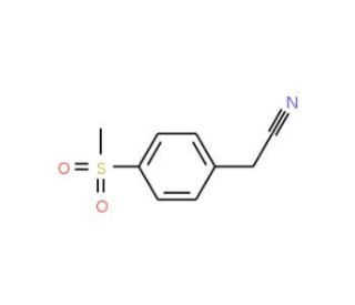 4-(Methylsulfonyl) phenylacetonitrile (CAS 25025-07-4) - chemical structure image