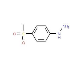 [4-(methylsulfonyl)phenyl]hydrazine (CAS 877-66-7) - chemical structure image