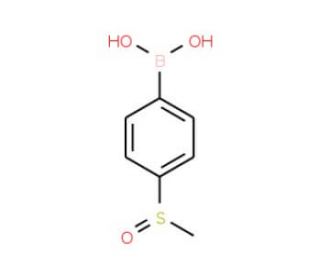 4-(Methylsulphinyl)benzeneboronic acid (CAS 166386-48-7) - chemical structure image
