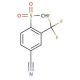 4-(Methylsulphonyl)-3-(trifluoromethyl)benzonitrile (CAS 904311-38-2) - chemical structure image