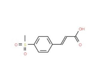 4-(Methylsulphonyl)cinnamic acid (CAS 5345-30-2) - chemical structure image