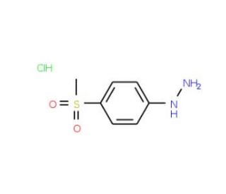 4-(Methylsulphonyl)phenylhydrazine hydrochloride (CAS 17852-67-4) - chemical structure image