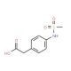 4-(Methylsulphonylamino)phenylacetic acid (CAS 56205-88-0) - chemical structure image