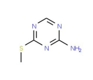 4-(Methylthio)-1,3,5-triazin-2-amine (CAS 27282-89-9) - chemical structure image