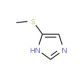 4-(Methylthio)-1H-imidazole (CAS 83553-60-0) - chemical structure image