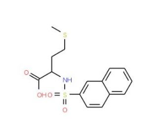 4-(methylthio)-2-[(2-naphthylsulfonyl)amino]butanoic acid - chemical structure image