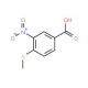 4-(methylthio)-3-nitrobenzoic acid (CAS 64399-24-2) - chemical structure image