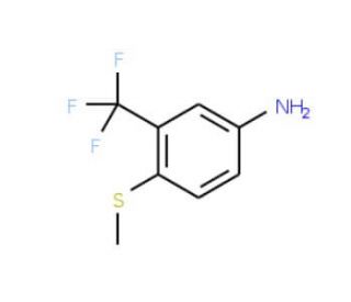 4-Methylthio-3-(trifluoromethyl)aniline (CAS 63094-56-4) - chemical structure image