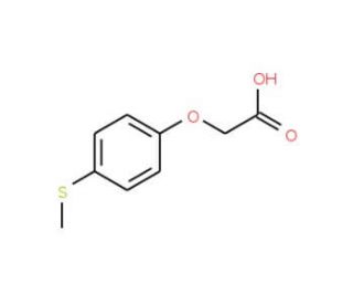 [4-(Methylthio)phenoxy]acetic acid (CAS 15267-49-9) - chemical structure image