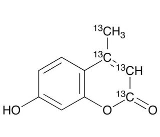 4-Methylumbelliferone-13C4 (CAS 1569304-40-0) - chemical structure image