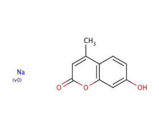 4-Methylumbelliferone sodium salt (CAS 5980-33-6) - chemical structure image