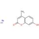 4-Methylumbelliferone sodium salt (CAS 5980-33-6) - chemical structure image