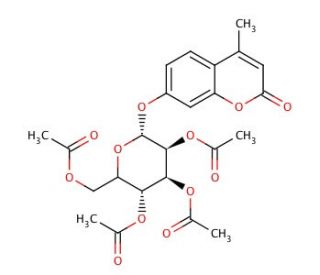 4-Methylumbelliferyl 2,3,4,6-Tetra-O-acetyl-&alpha;-D-glucopyranoside (CAS 67945-53-3) - chemical structure image