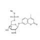 4-Methylumbelliferyl 2-acetamido-2-deoxy-b-D-glucopyranoside 6-sulphate sodium salt (CAS 142439-99-4) - chemical structure im