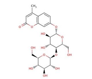 4-Methylumbelliferyl &beta;-D-cellobioside (CAS 72626-61-0) - chemical structure image