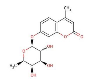 4-Methylumbelliferyl &beta;-D-fucoside (CAS 55487-93-9) - chemical structure image