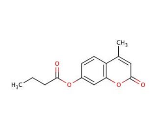 4-Methylumbelliferyl butyrate (CAS 17695-46-4) - chemical structure image