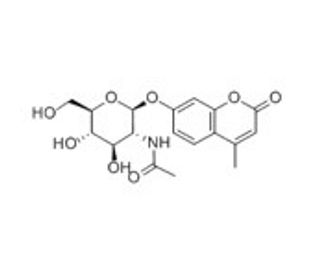 4-Methylumbelliferyl N-acetyl-&beta;-D-glucosaminide (CAS 37067-30-4) - chemical structure image