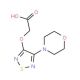 (4-Morpholin-4-yl-[1,2,5]thiadiazol-3-yloxy)-acetic acid - chemical structure image