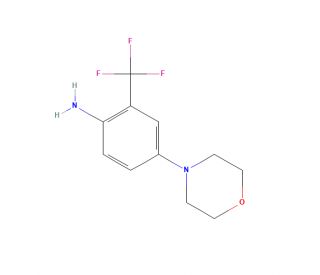 4-Morpholin-4-yl-2-(trifluoromethyl)aniline (CAS 78335-26-9) - chemical structure image