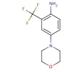 4-(morpholin-4-yl)-2-(trifluoromethyl)aniline - chemical structure image