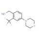 [4-(morpholin-4-yl)-2-(trifluoromethyl)phenyl]methanamine - chemical structure image