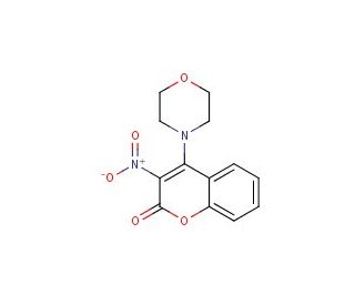 4-morpholin-4-yl-3-nitro-2H-chromen-2-one (CAS 50527-34-9) - chemical structure image