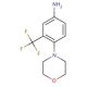 4-Morpholin-4-yl-3-trifluoromethyl-phenylamine - chemical structure image