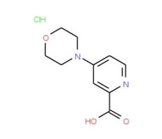 4-Morpholin-4-yl-pyridine-2-carboxylic acid hydrochloride (CAS 66933-70-8) - chemical structure image