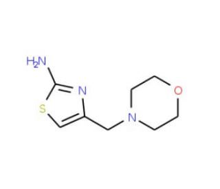 4-(morpholin-4-ylmethyl)-1,3-thiazol-2-amine (CAS 3008-61-5) - chemical structure image