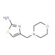 4-(morpholin-4-ylmethyl)-1,3-thiazol-2-amine (CAS 3008-61-5) - chemical structure image