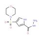 4-(morpholin-4-ylsulfonyl)-1H-pyrrole-2-carbohydrazide - chemical structure image