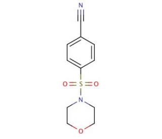 4-(morpholin-4-ylsulfonyl)benzonitrile - chemical structure image