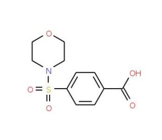 4-(Morpholine-4-sulfonyl)-benzoic acid (CAS 10252-82-1) - chemical structure image