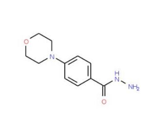 4-Morpholinobenzenecarbohydrazide - chemical structure image