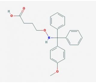 4-{N-[(4-Methoxy-phenyl)-diphenyl-methyl]aminooxy}-butyric acid (CAS 1146081-96-0) - chemical structure image