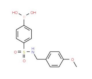4-(N-(4-Methoxybenzyl)sulfamoyl)phenylboronic acid (CAS 957060-91-2) - chemical structure image