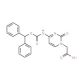 (4-N-(Benzhydryloxycarbonyl)cytosine)-1-acetic acid (CAS 186046-78-6) - chemical structure image