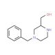 4-N-Benzyl-2-hydroxymethylpiperazine (CAS 85817-34-1) - chemical structure image