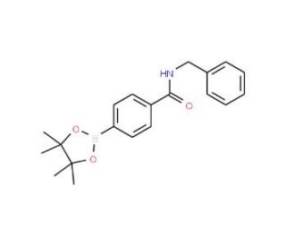 4-(N-Benzylaminocarbonyl)phenylboronic acid, pinacol ester (CAS 1073353-57-7) - chemical structure image
