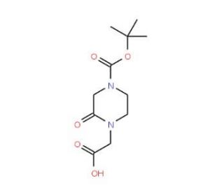 4-N-Boc-2-oxo-piperazine-1-acetic acid (CAS 549506-47-0) - chemical structure image