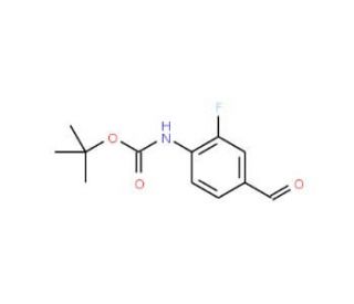 4-N-Boc-amino-3-fluorobenzaldehyde (CAS 865450-09-5) - chemical structure image