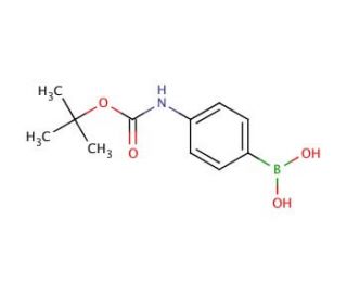 4-(N-Boc-amino)phenylboronic acid (CAS 380430-49-9) - chemical structure image