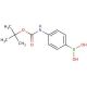 4-(N-Boc-amino)phenylboronic acid (CAS 380430-49-9) - chemical structure image