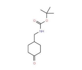 4-N-Boc-aminomethyl-cyclohexanone (CAS 809273-70-9) - chemical structure image