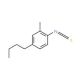 4-n-Butyl-2-methylphenyl isothiocyanate (CAS 175205-37-5) - chemical structure image