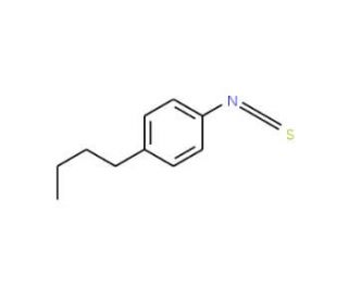 4-n-Butylphenyl isothiocyanate (CAS 23165-44-8) - chemical structure image