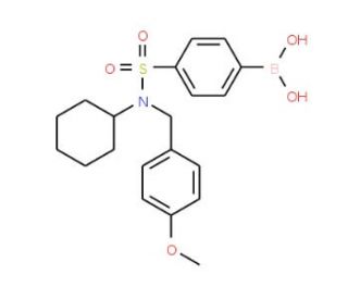 4-(N-Cyclohexyl-N-(4-methoxybenzyl)sulfamoyl)phenylboronic acid (CAS 913836-13-2) - chemical structure image