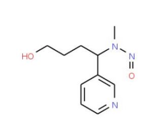 4-(N-Methyl-N-nitrosamino)-4-(3-pyridyl)butane-1-ol (CAS 59578-66-4) - chemical structure image